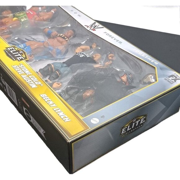 WWE Elite Collection Action Figures Hulk Hogan Rocky Maivia "Stone Cold" Steve A - Picture 11 of 12